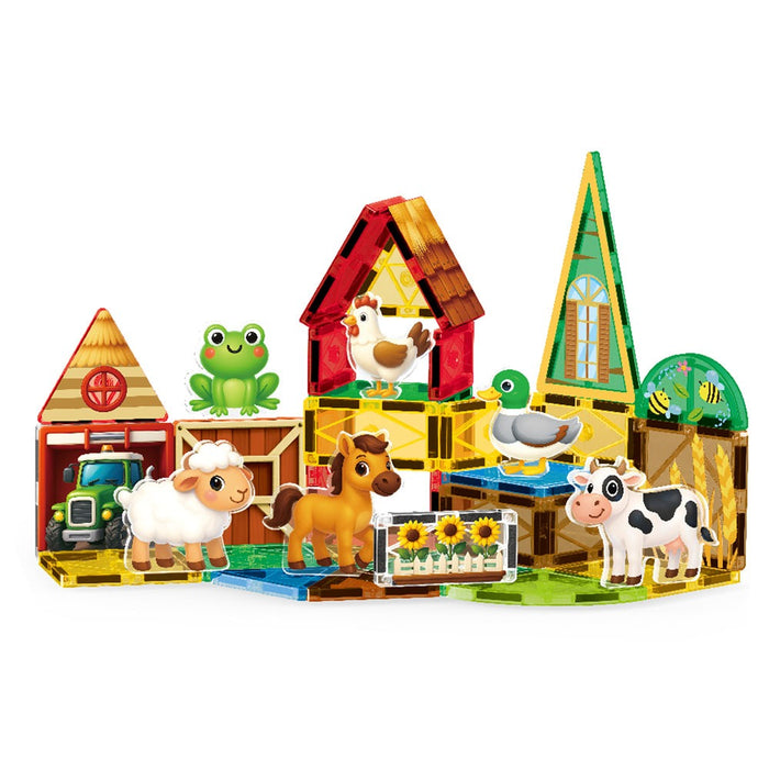 Magnetic Tiles Магнитен Конструктор с Животни 36ч.