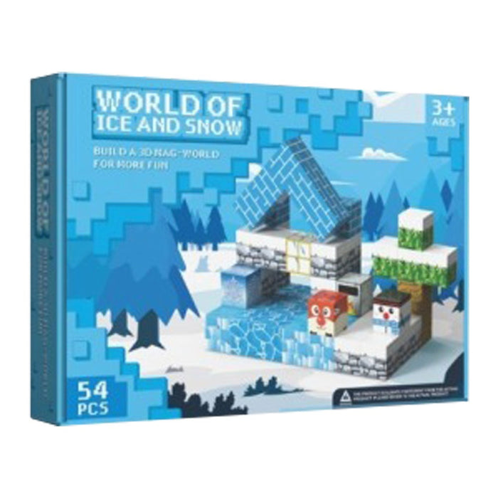 Пъзел Магнитни Блокчета World of Ice and Snow 54ч.