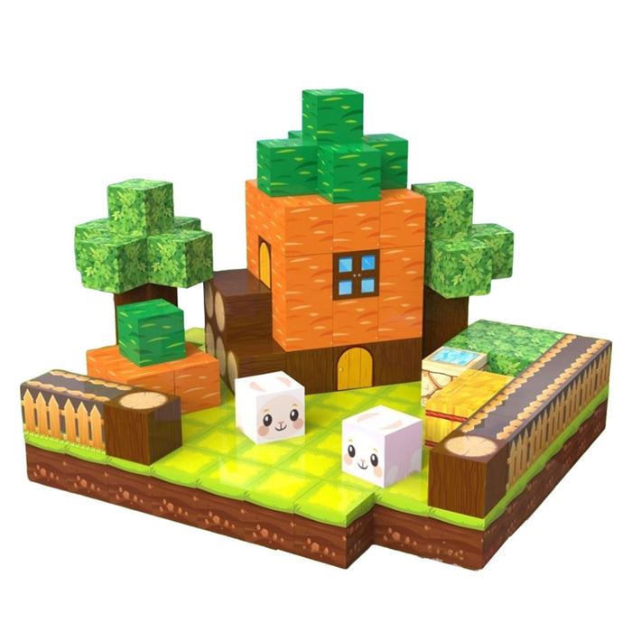 Пъзел Магнитни Блокчета Carrot Farm 100ч.