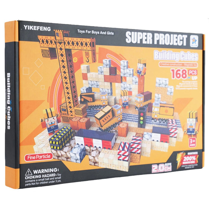 Пъзел Магнитни Блокчета Super Project 168ч.