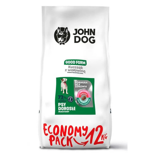 JOHN DOG Good Form Adult Пиле с говеждо месо - суха храна