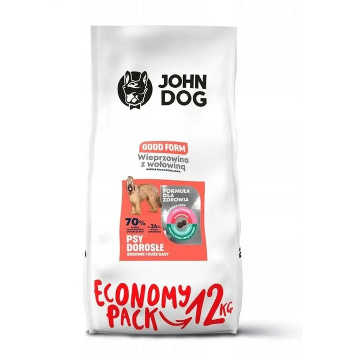 JOHN DOG Good Form Adult Pork с говеждо месо - суха храна