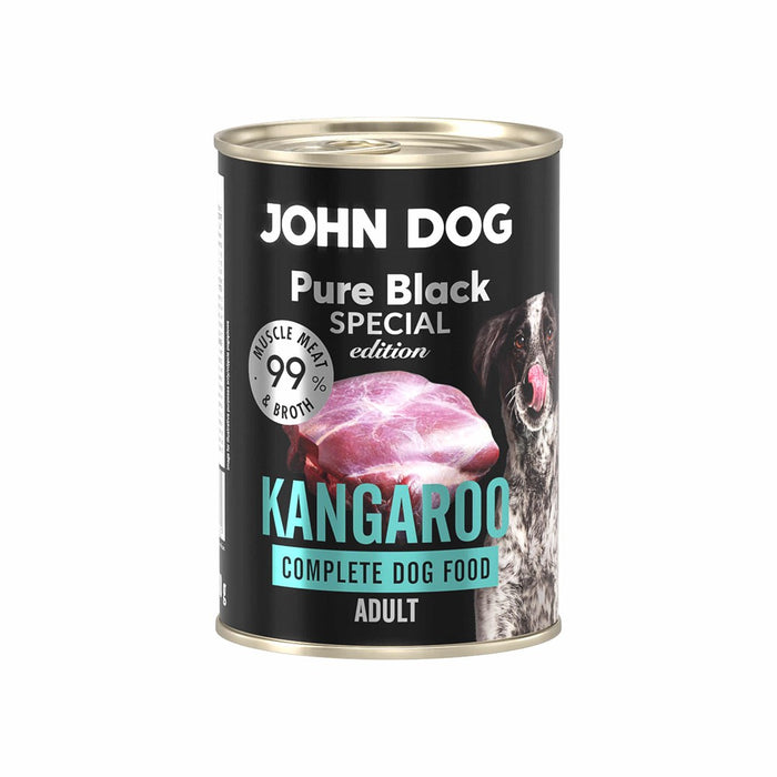 JOHN DOG Pure Black Special Edition Kangaroo - мокра храна за кучета - 400 г