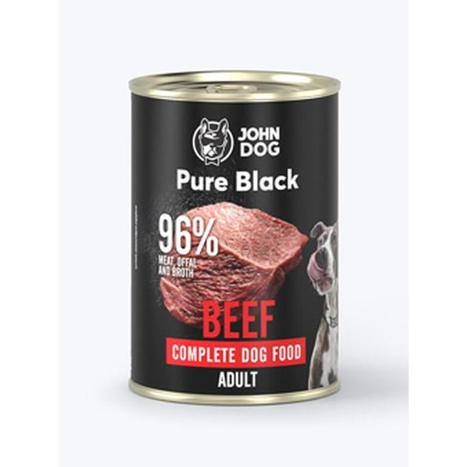 JOHN DOG Pure Black Beef - мокра храна за кучета - 400 г
