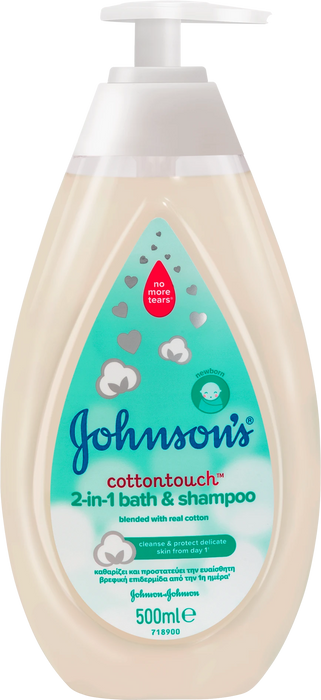 Бебешки шампоан за коса и тяло cottontouch 2in1, 500 ml