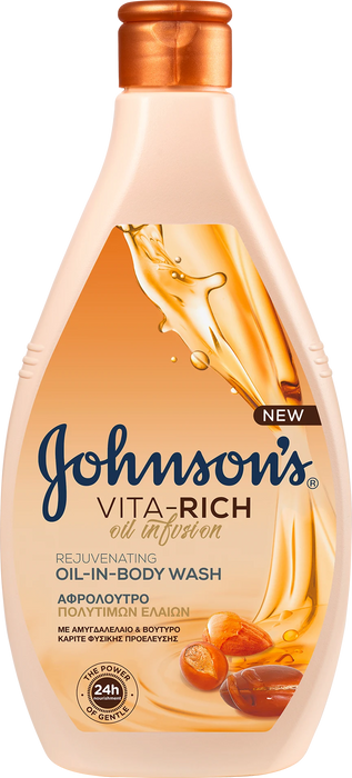 Душ гел Vita-Rich oil infusion с бадемово масло и масло от ший, 400 ml