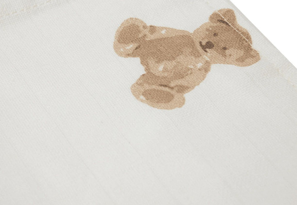 Муселинови кърпи Jollein - Teddy Bear, 31 x 31 cm, 3 броя