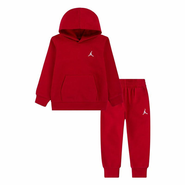 Спортен Комплект за Бебе Jordan MJ Brklyn Fleecec Pullover Set Червен 2 Части