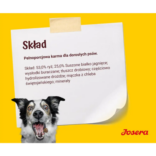 JOSERA Агнешко с ориз - суха храна за кучета - 12,5 кг