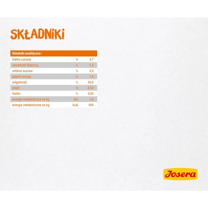 JOSERA Пилешка супа с моркови и спанак - мокра храна