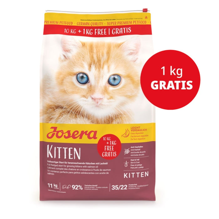 JOSERA JosiCat Kitten – суха котешка храна – 10 кг + 1 кг