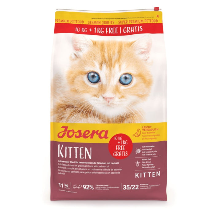 JOSERA JosiCat Kitten – суха котешка храна – 10 кг + 1 кг