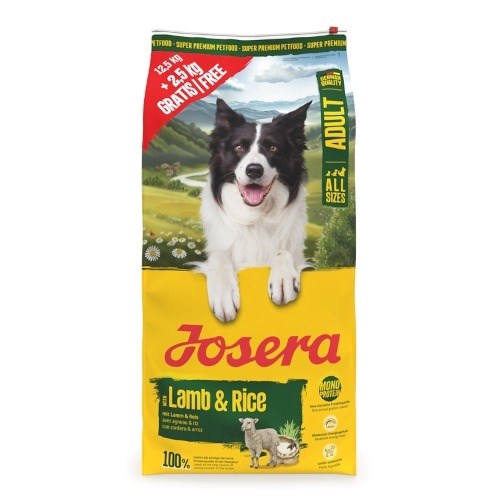 JOSERA Adult Mono Lamb & Rice - суха храна за кучета - 12.5 кг + 2.5 кг
