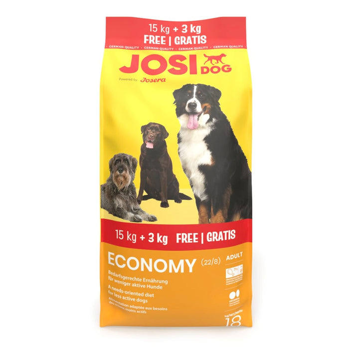 JOSERA JosiDog Economy – суха храна за кучета – 15 кг + 3 кг