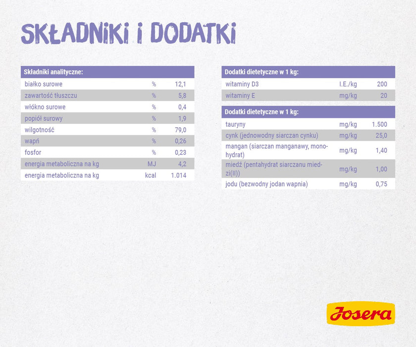 JOSERA Пилешко филе с телешко месо - мокра храна за котки - 70 г