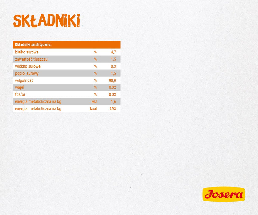 JOSERA Пилешка супа с моркови и спанак - мокра храна за котки - 70 г