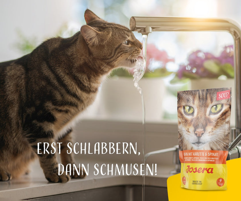 JOSERA Пилешка супа с моркови и спанак - мокра храна за котки - 70 г