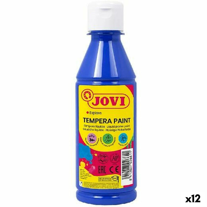 Темпера Jovi Тъмно синьо 250 ml (12 броя)