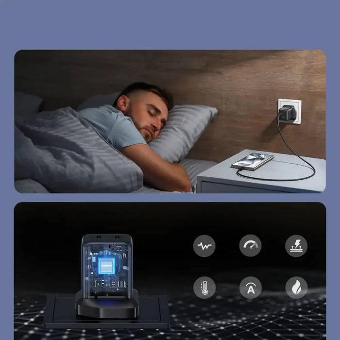 Joyroom JR-TCG17 45W 2 x USB-C стенно зарядно (UK plug)