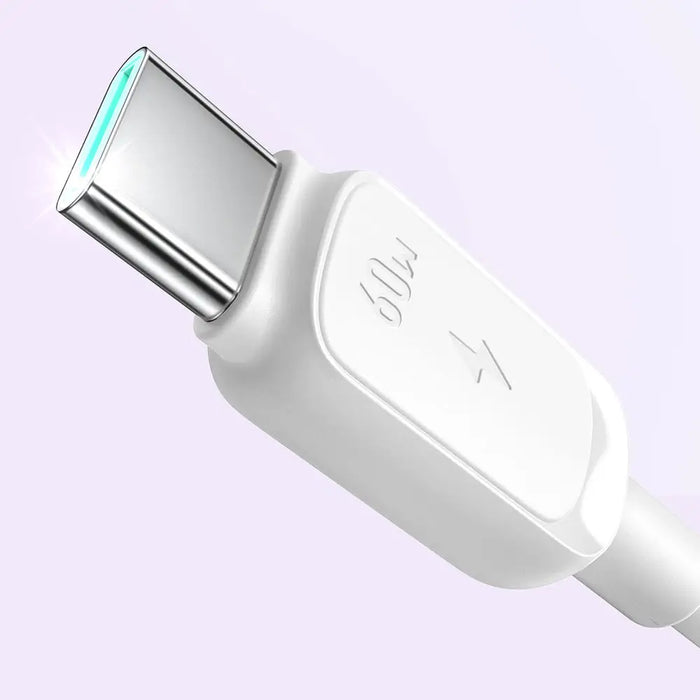 Joyroom S-A14 USB-C кабел - USB-C 60W 1,2 м - бял
