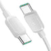 Joyroom S-A14 USB-C кабел - USB-C 60W 1,2 м - бял