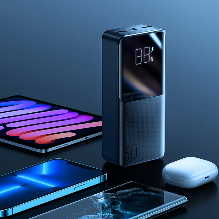Външна батерия Joyroom 30000mAh 22.5W PD QC3.0 AFC черна (JR-QP193)