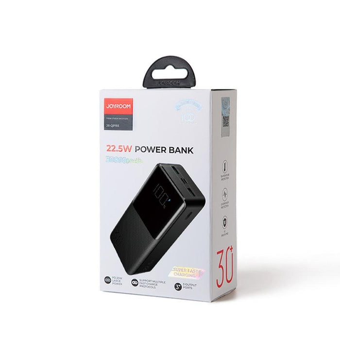 Външна батерия Joyroom 30000mAh 22.5W PD QC3.0 AFC черна (JR-QP193)