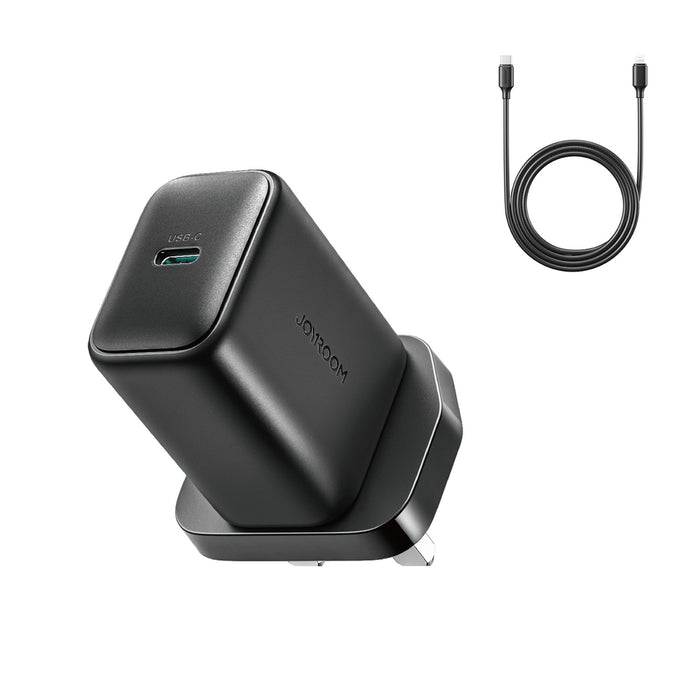 Joyroom JR-TCF23 25W стенно зарядно устройство с 1m USB-C кабел - черно
