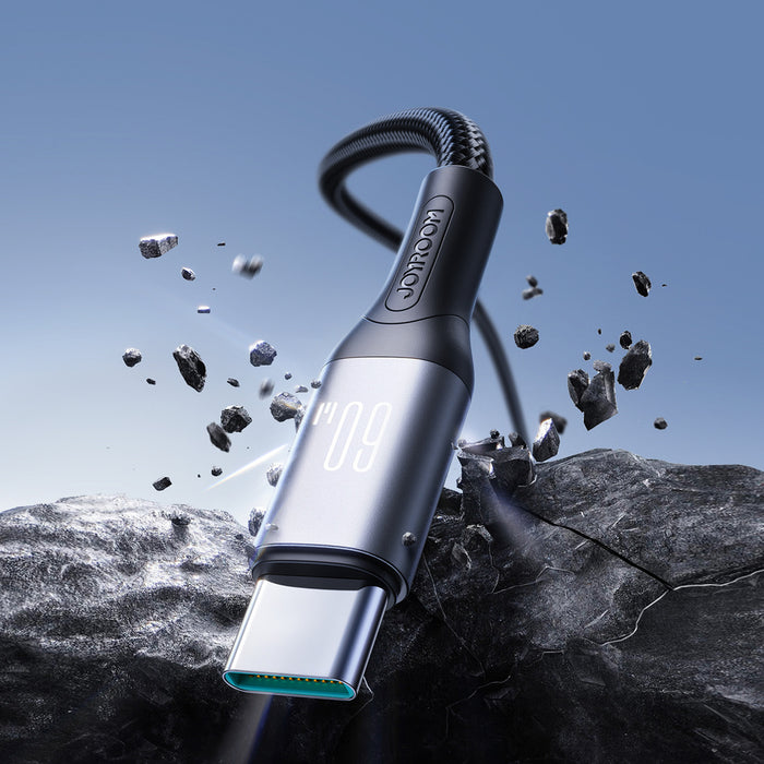 Joyroom S-A28 Flash Series 60W USB-C - USB-C кабел 1m - черен