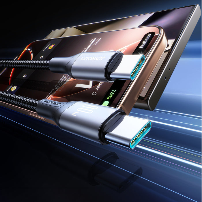 Joyroom S-A28 Flash Series 60W USB-C - USB-C кабел 1m - черен