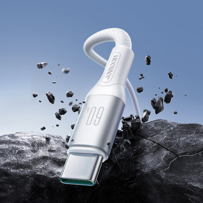 Joyroom S-A28 Flash Series 60W USB-C - USB-C кабел 1 м - бял