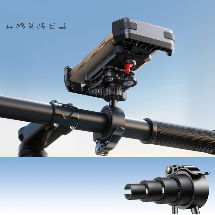 Удароустойчива стойка за кормило Joyroom JR-ZS428 за мотоциклет, велосипед, скутер - черна