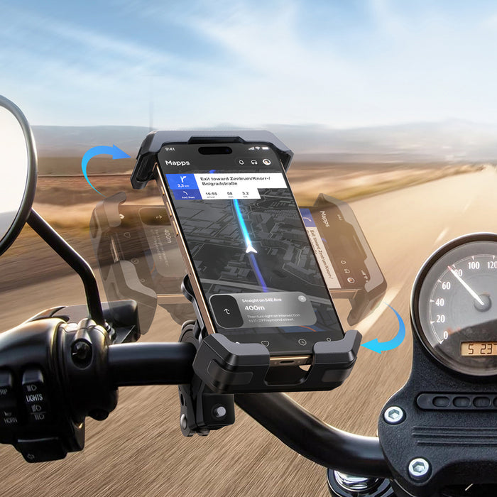 Удароустойчива стойка за кормило Joyroom JR-ZS428 за мотоциклет, велосипед, скутер - черна