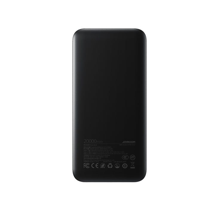 Joyroom JR-PBF14 Pro Преносима батерия Powerbank 22.5W 20000mAh с дигитален дисплей 2x USB-A 1x USB-C - Черен