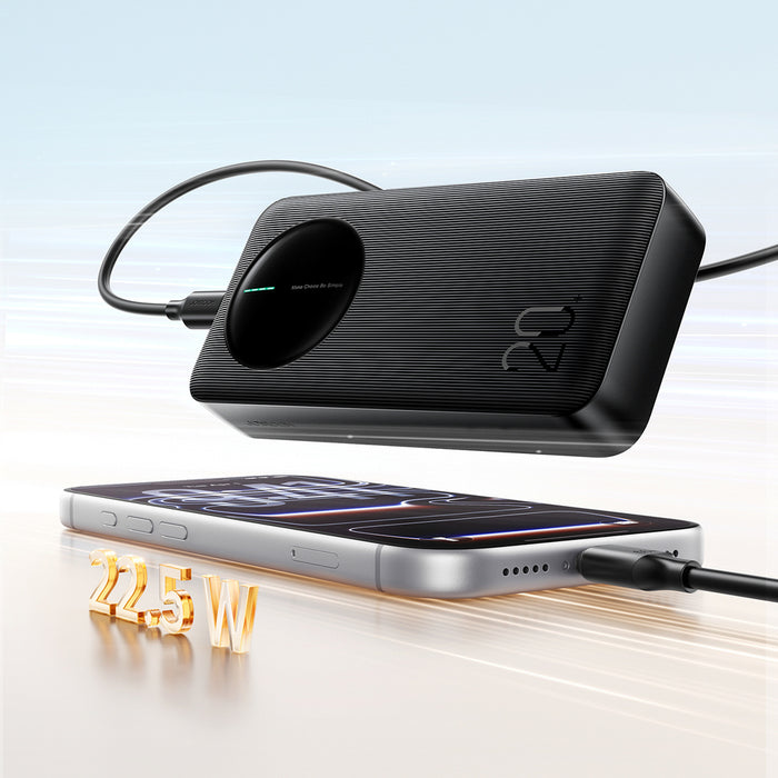 Joyroom JR-PBF14 Pro Преносима батерия Powerbank 22.5W 20000mAh с дигитален дисплей 2x USB-A 1x USB-C - Черен