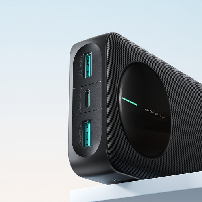 Joyroom JR-PBF14 Pro Преносима батерия Powerbank 22.5W 20000mAh с дигитален дисплей 2x USB-A 1x USB-C - Черен