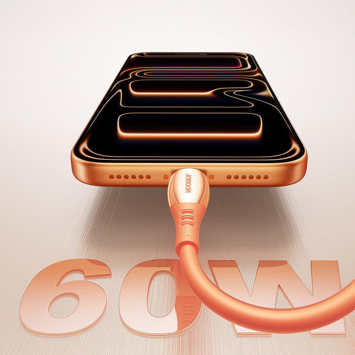 Joyroom S-A59 Vibrant Series 60W USB-C - USB-C кабел 1.2 м - оранжев