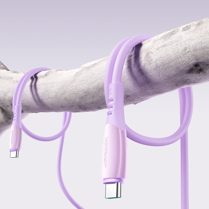 Joyroom S-A59 Vibrant Series 60W USB-C - USB-C кабел 1.2 м - лилав