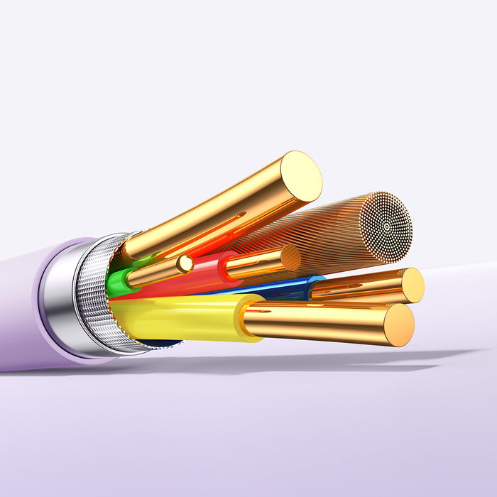 Joyroom S-A59 Vibrant Series 60W USB-C - USB-C кабел 1.2 м - лилав