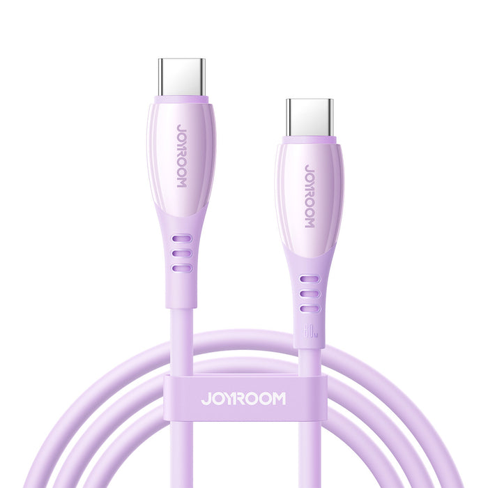 Joyroom S-A59 Vibrant Series 60W USB-C - USB-C кабел 1.2 м - лилав