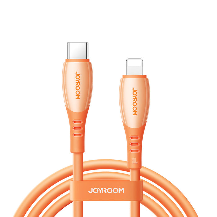 Кабел Joyroom S-A59 Vibrant Series 30W USB-C - Lightning 1.2 м - оранжев