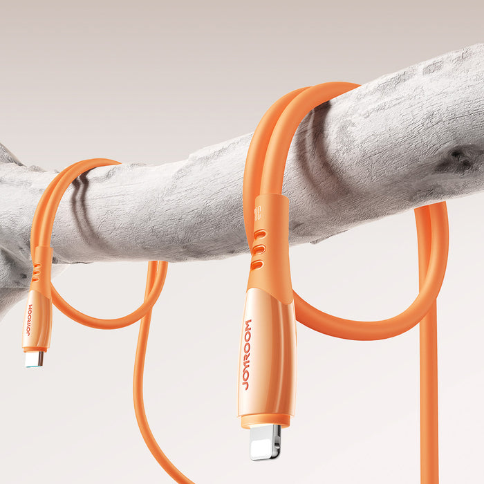 Кабел Joyroom S-A59 Vibrant Series 30W USB-C - Lightning 1.2 м - оранжев
