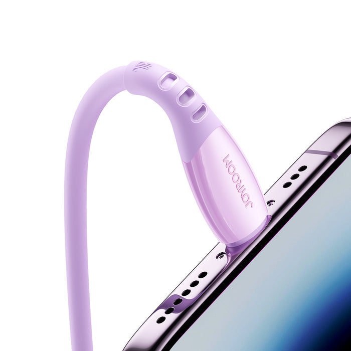 Кабел Joyroom S-A59 Vibrant Series 30W USB-C - Lightning 1.2 м - лилав