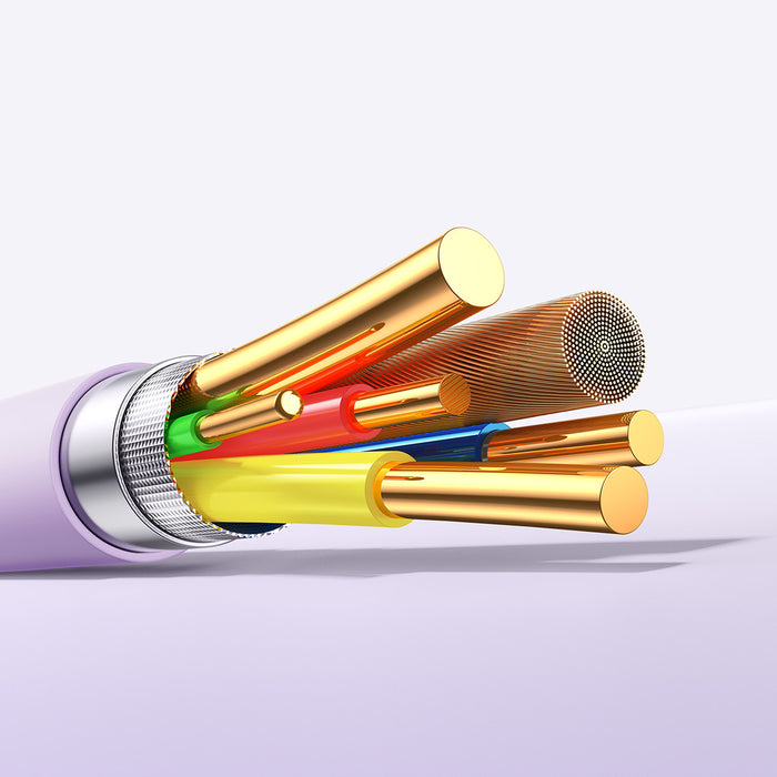 Кабел Joyroom S-A59 Vibrant Series 30W USB-C - Lightning 1.2 м - лилав