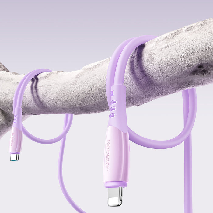 Кабел Joyroom S-A59 Vibrant Series 30W USB-C - Lightning 1.2 м - лилав