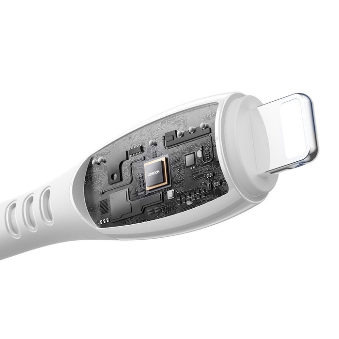 Кабел Joyroom S-A59 Vibrant Series 3A USB-A - Lightning 1.2 м - бял