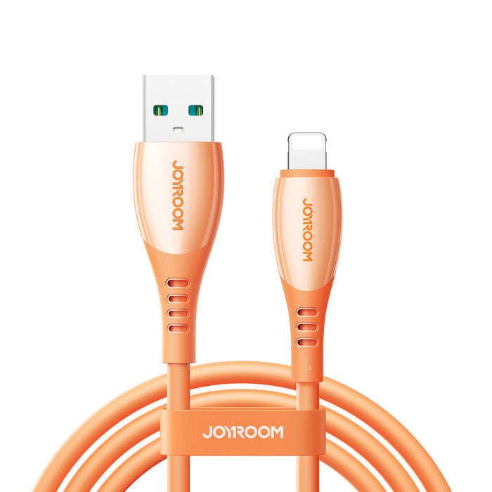 Кабел Joyroom S-A59 Vibrant Series 3A USB-A - Lightning 1.2 м - оранжев