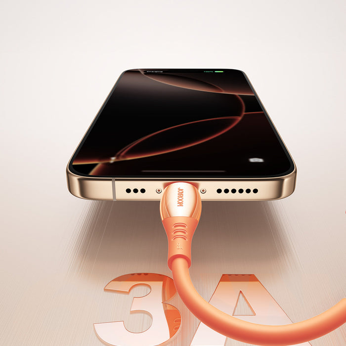 Кабел Joyroom S-A59 Vibrant Series 3A USB-A - Lightning 1.2 м - оранжев