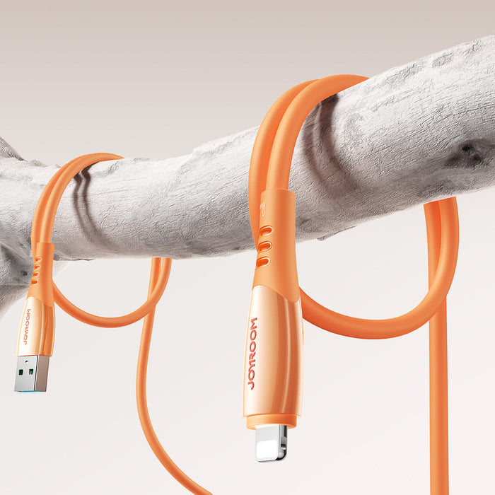 Кабел Joyroom S-A59 Vibrant Series 3A USB-A - Lightning 1.2 м - оранжев
