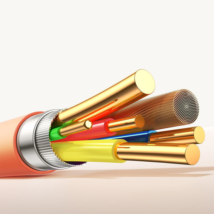 Кабел Joyroom S-A59 Vibrant Series 3A USB-A - Lightning 1.2 м - оранжев